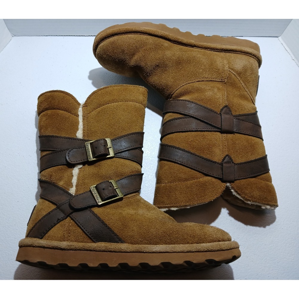 BearPaw Shelby 2012W Hickory II Women's Size 6 Wool Sheep Skin‎ #1398